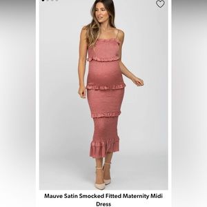 Pink Blush maternity dress